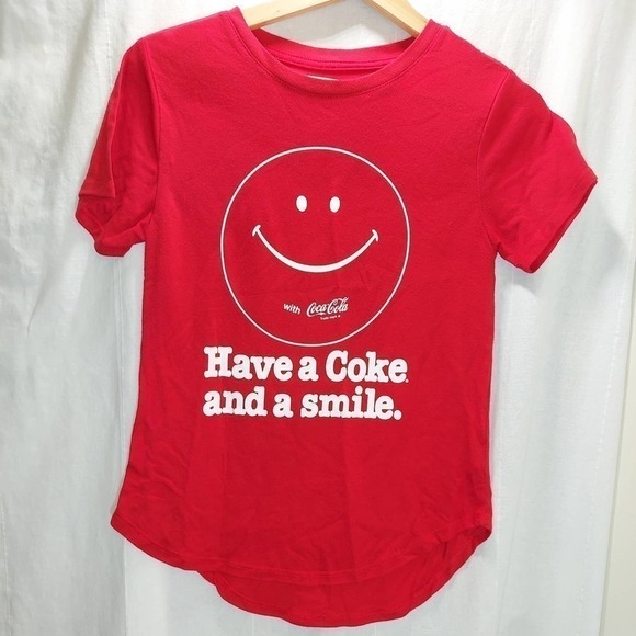 Coca Cola Red Logo TShirt, Short Sleeve, Round Hem, Size M - Picture 1 of 7